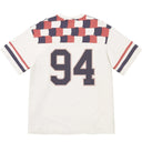 Camiseta Supreme Patchwork Yoke Football Cinza Claro