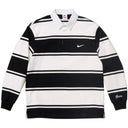 Camiseta Supreme x Nike Stripe Rugby Preta
