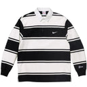 Camiseta Supreme x Nike Stripe Rugby Preta