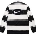 Camiseta Supreme x Nike Stripe Rugby Preta