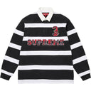 Camiseta Supreme Stripe Rugby Preta