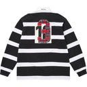 Camiseta Supreme Stripe Rugby Preta