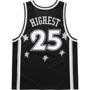 Regata Jersey Supreme All Star Basketball Preta