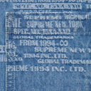 Camisa Supreme Trademark Jacquard Denim Azul