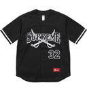 Camiseta Jersey Supreme Swords Baseball Preta