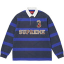 Camiseta Supreme Stripe Rugby Azul Marinho