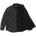 Camisa Supreme Shearling Lined Denim Work Preta
