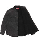 Camiseta Camisa Supreme Shearling Lined Denim Work Preta
