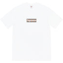 Camiseta Supreme x Burberry Box Logo Branca