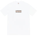 Camiseta Supreme x Burberry Box Logo Branca