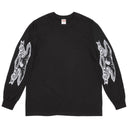 Camiseta Supreme x Antihero Eagle Manga Longa Preta