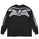 Camiseta Supreme x Antihero Eagle Manga Longa Preta