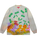 Camiseta Supreme All Dogs Go To Heaven Manga Longa Branca