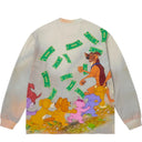 Camiseta Supreme All Dogs Go To Heaven Manga Longa Branca