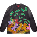 Camiseta Supreme All Dogs Go To Heaven Night Manga Longa