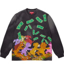 Camiseta Supreme All Dogs Go To Heaven Night Manga Longa