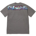 Camiseta Supreme Tag Cinza Chumbo