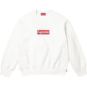 Moletom Supreme Washed Box Logo Crewneck Branco