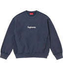 Agasalho Moletom Supreme Washed Box Logo Crewneck Azul Marinho