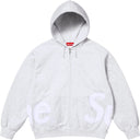 Moletom Supreme Big Logo Com Zíper Cinza