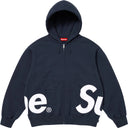 Moletom Supreme Big Logo Com Zíper Azul Marinho