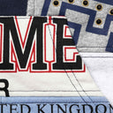 Moletom Supreme Patchwork Com Zíper Azul Marinho
