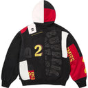 Moletom Supreme Patchwork Com Zíper Preto