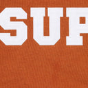 Moletom Supreme Collegiate Appliqué Com Zíper Laranja