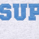 Moletom Supreme Collegiate Appliqué Com Zíper Cinza