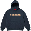 Moletom Supreme Collegiate Appliqué Com Zíper Azul Marinho