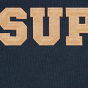 Moletom Supreme Collegiate Appliqué Com Zíper Azul Marinho