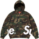 Moletom Supreme Big Logo Com Zíper Camuflado (Woodland)