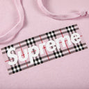 Moletom Supreme x Burberry Box Logo Rosa