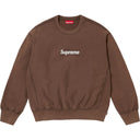 Moletom Supreme Washed Box Logo Crewneck Marrom