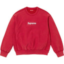 Moletom Supreme Washed Box Logo Crewneck Vermelho