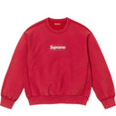 Agasalho Moletom Supreme Washed Box Logo Crewneck Vermelho
