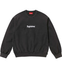 Agasalho Moletom Supreme Washed Box Logo Crewneck Preto
