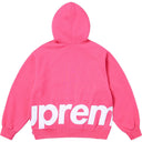 Moletom Supreme Big Logo Com Zíper Rosa Magenta