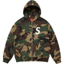 Moletom Supreme S Logo Com Zíper Camuflado (Woodland)