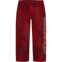 Calça Jeans Supreme Double Knee Refletiva Vermelha