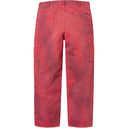 Calça Jeans Supreme Double Knee Refletiva Vermelha
