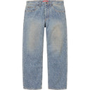 Calça Jeans Supreme Fuck Stitch Azul