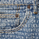 Calça Jeans Supreme Fuck Stitch Azul