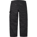 Calça Jeans Supreme Jacquard Logos Double Knee Painter Preta