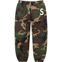 Calça de Moletom Supreme S Logo Camuflada (Woodland)