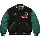 Jaqueta Supreme x Number (N)Ine x Mickey Mouse Varsity Preta