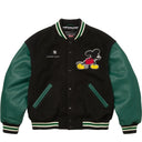 Jaqueta Supreme x Number (N)Ine x Mickey Mouse Varsity Preta