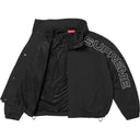 Jaqueta Supreme Spellout Embroidered Ripstop Track Preta