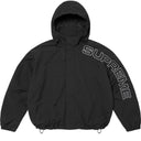 Jaqueta Supreme Spellout Embroidered Ripstop Track Preta