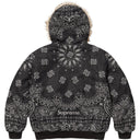 Jaqueta Supreme Bandana Jacquard Denim Work Preta